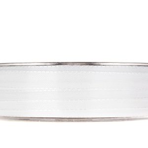 Band Satin 10mm vitt