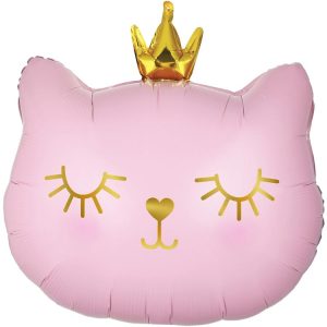 Folieballong Rosa Katt 42cm